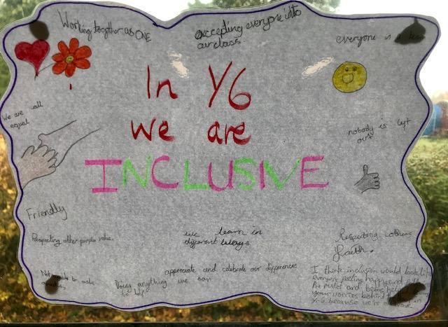 We had a circle time to discuss being inclusive.